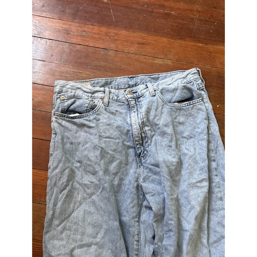Levis Jeans Mens 36x30 Blue 568 Big E Premium Denim Pants Loose Baggy - Picture 2 of 6